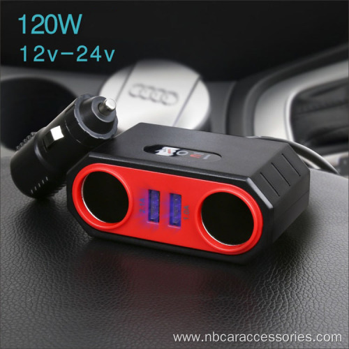 Car Multifunction Dual USB Type C Car Charger